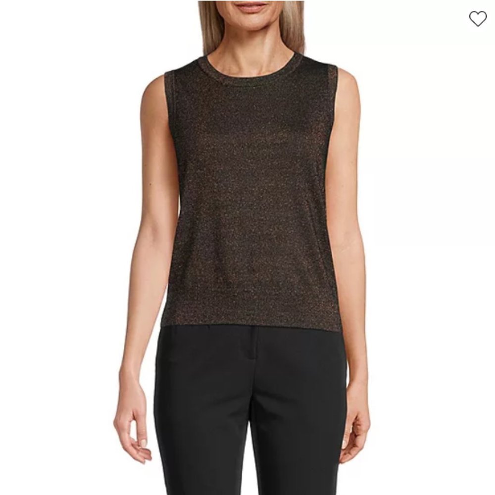 NWOT Worthington sleeveless copper top, size M